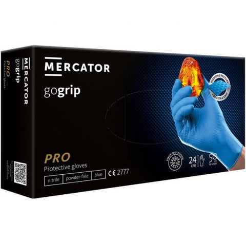 MERCATOR MEDICAL GoGrip PRO disposable gloves, blue